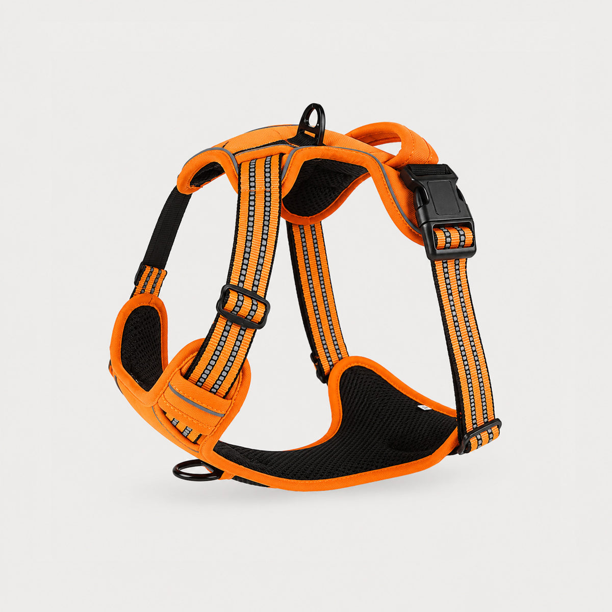 Orange SteadyWalk reflective no-pull dog harness color option for daily walks