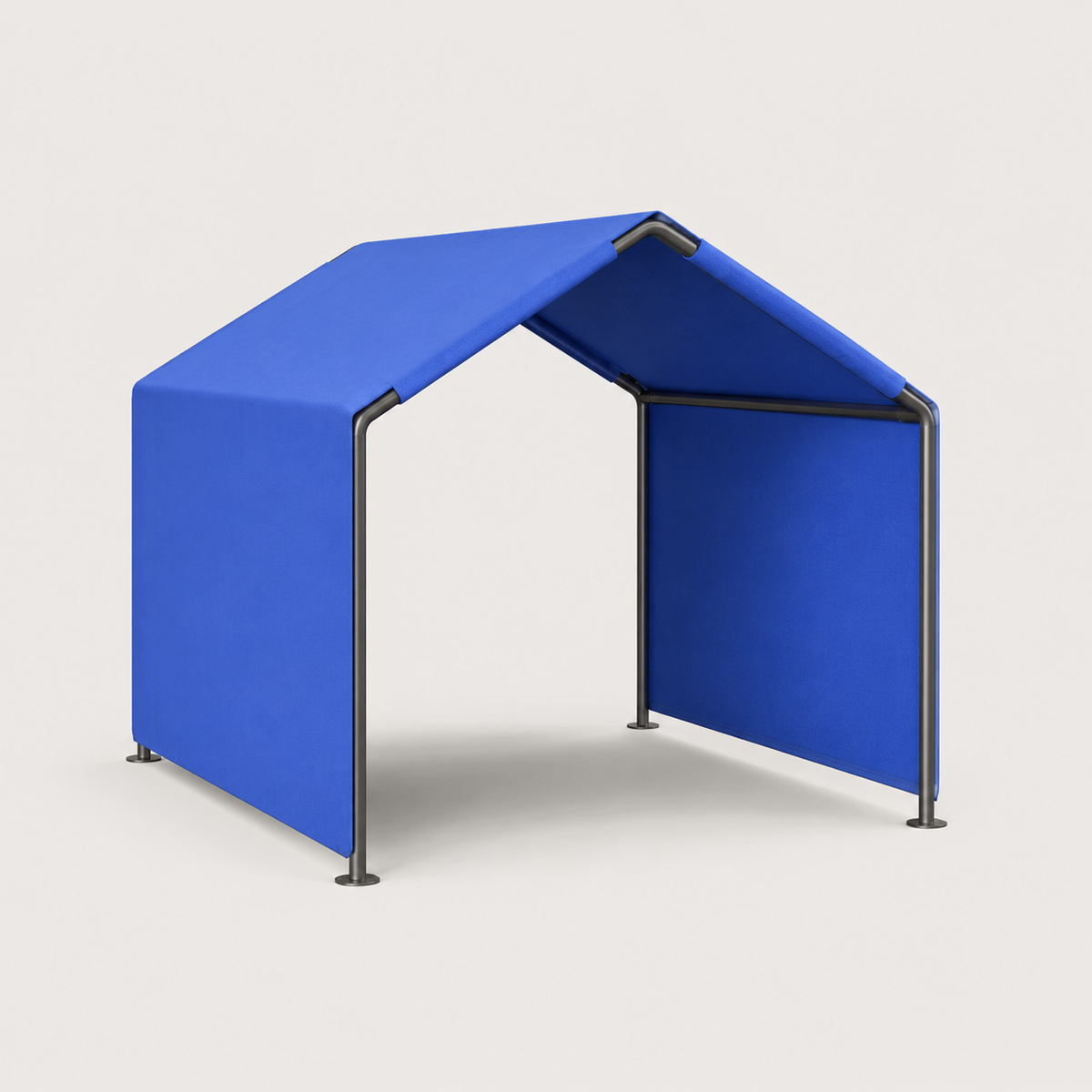 SunHaven portable outdoor dog shade shelter in blue with steel frame